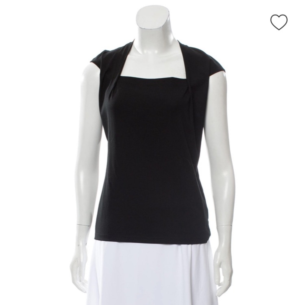 Lafayette 148 Black Career Top